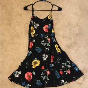Black floral dress